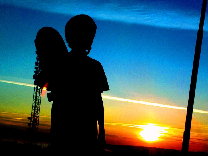 longboard session i ösk. Åkare: jag.