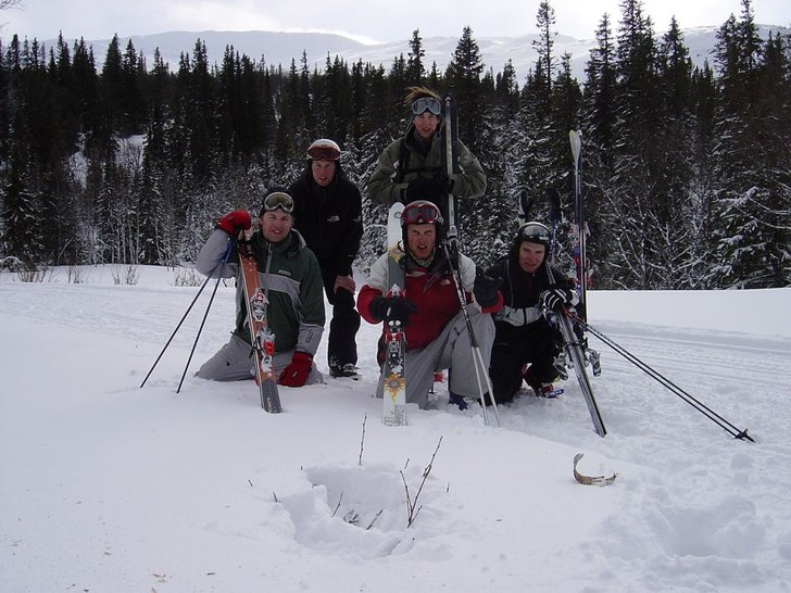 En jävligt skön dag på berget!. Foto: "STUBBEN". Åkare: Da Boys.