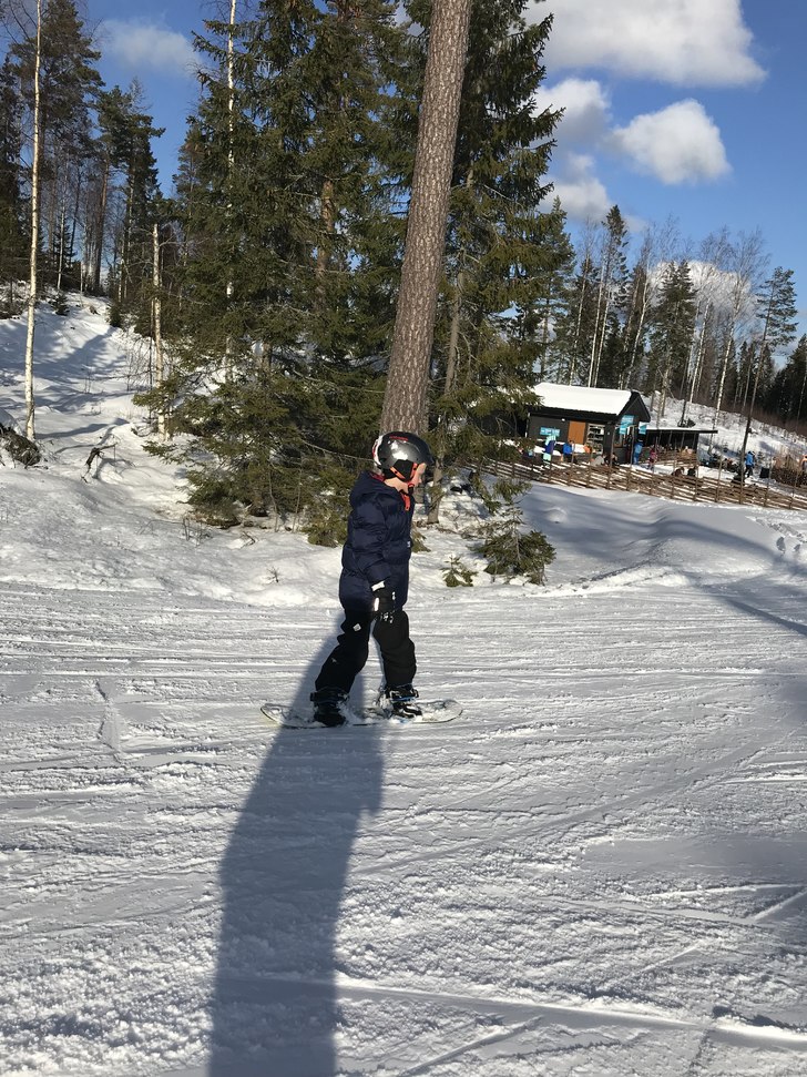 Fantastisk åkning för Liam.