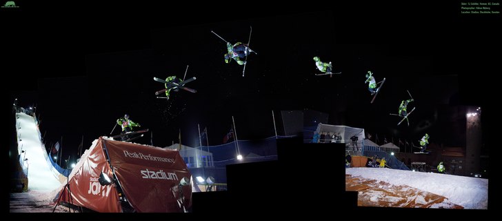 Det var träning inför WinterJam på Stadion i fr. Foto: Håkan Nyberg. Åkare: Thomas James Schiller.