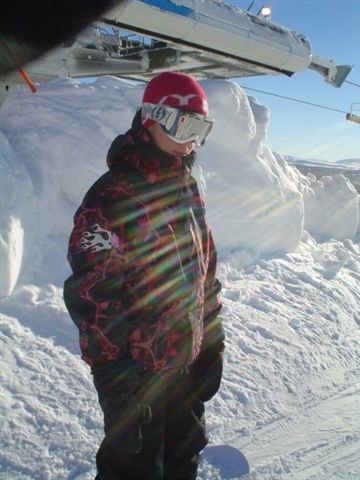 jag en kall dag i Duved. Foto: em. Åkare: Malin.