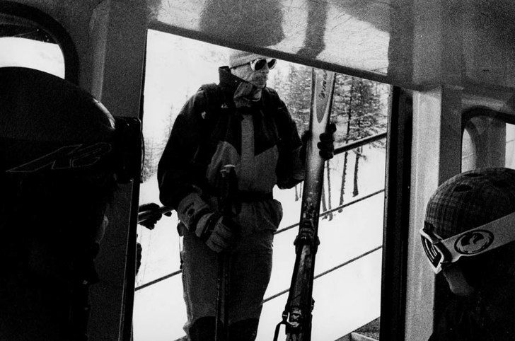 en dag i liften i vintras kom denna fantastiska ty. Foto: jakob wallin. Åkare: david, petter och den tyska farbrorn.