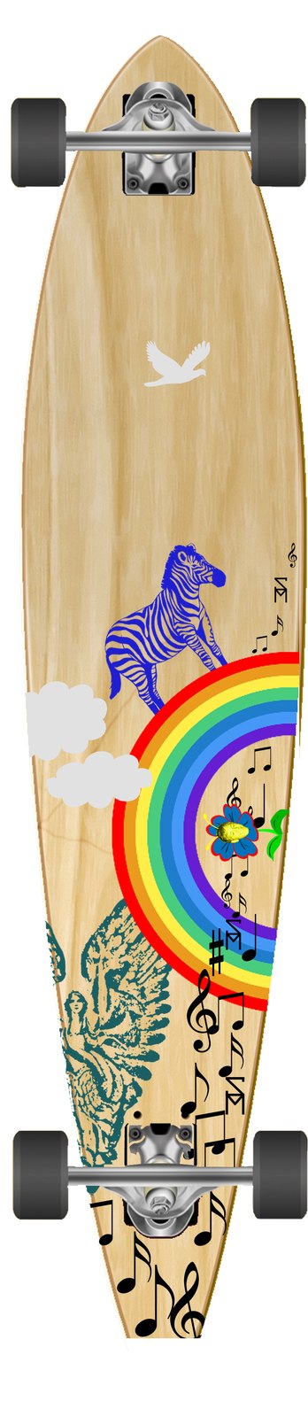 hemma byggd longboard. Foto: Jag.