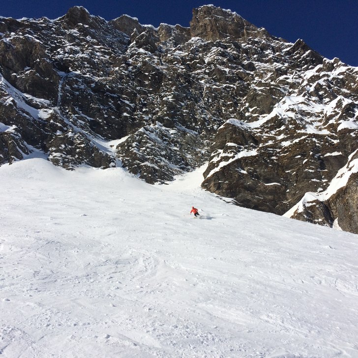 "Vid sidan av backen"-offpist i Engelber.