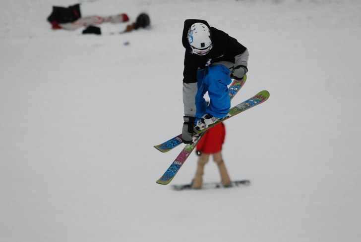 Bruket Big Air 13/3 2011. Foto: Peter Broström. Åkare: Ludde Hedblom.