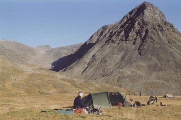 hittade en storslagen tältplats nära Skårki i S. Foto: johan källvik. Åkare: erika sundberg.
