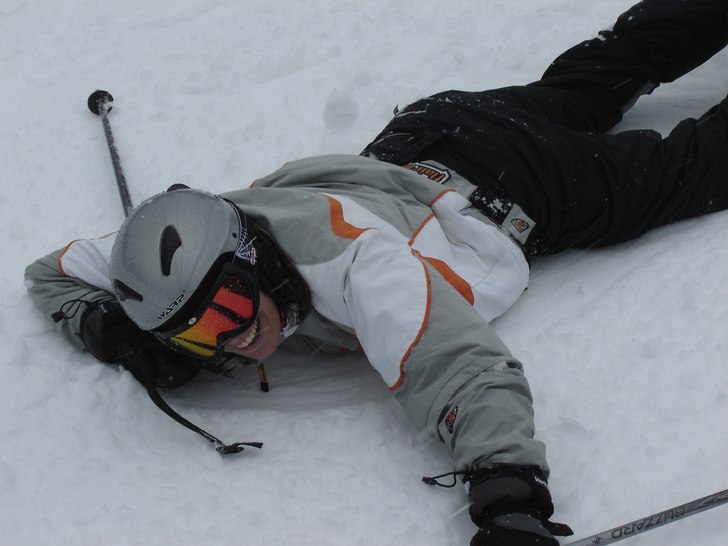 Jag har vurpat och typ dött... :D Blades är helt. Foto: Malin Johansson. Åkare: Cizzi Fredriksson.