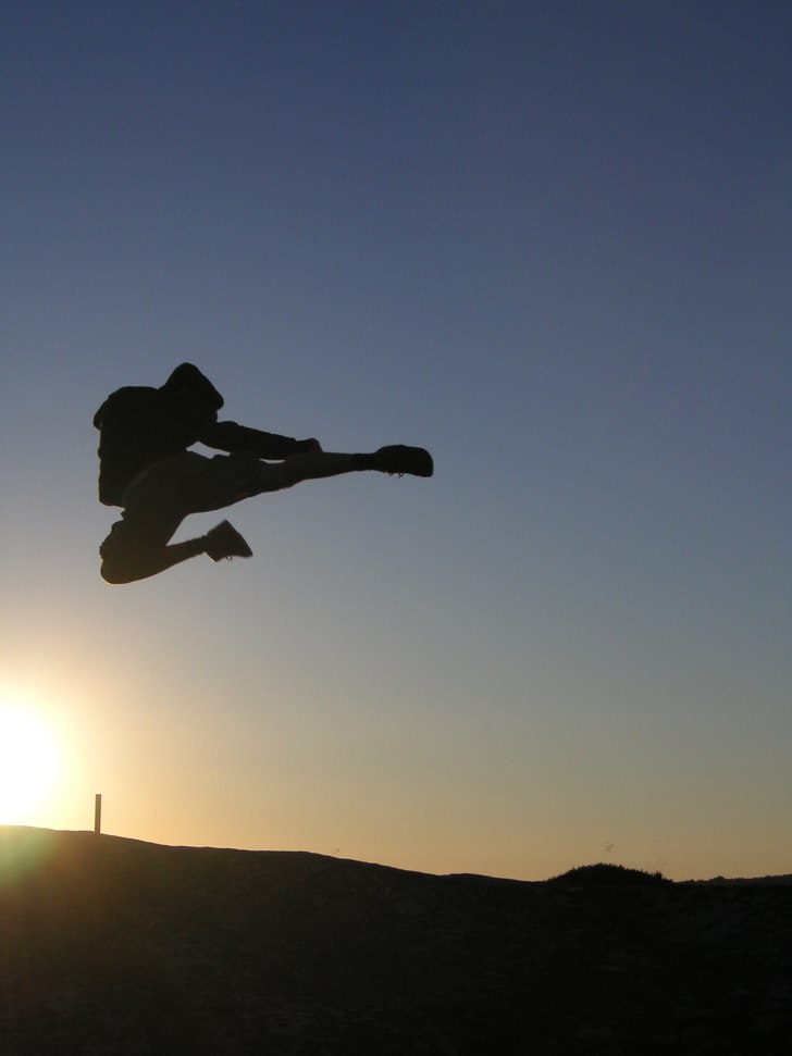 Hopp på klippa!. Foto: helena mårde. Åkare: Stefan Lund.