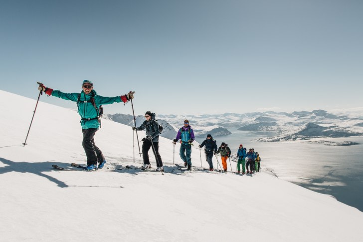 På tur med ett gött gäng i norra Norge.