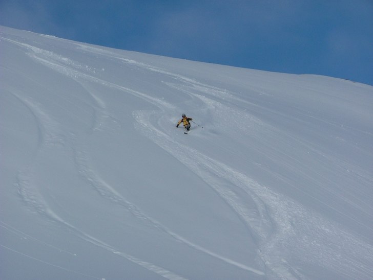 Vi är FÖRST uppe på nordals denna dag! Svågern. Foto: Patric G Renström. Åkare: Ulrika Renström.