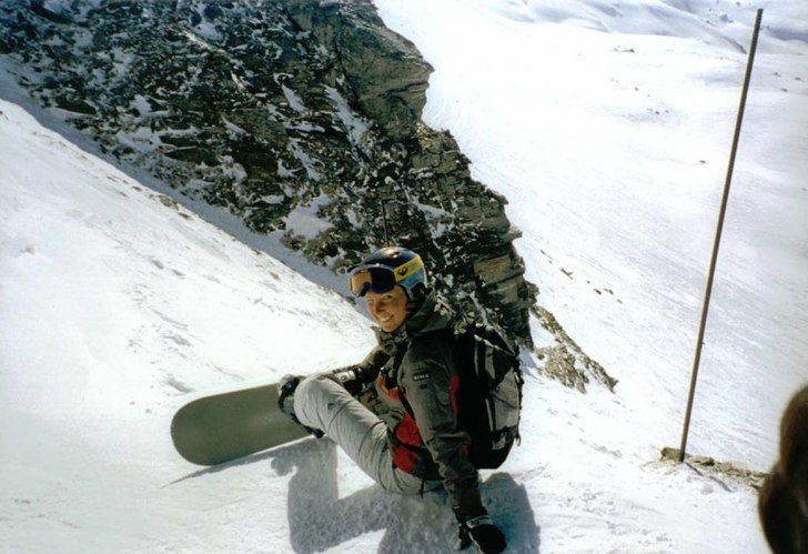 Jag vid Südabfahrt. Foto: Okänd. Åkare: Lena.