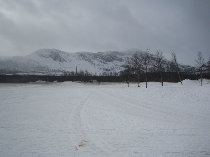 En härlig bild över borkafjället som står mitt. Foto: Anton.