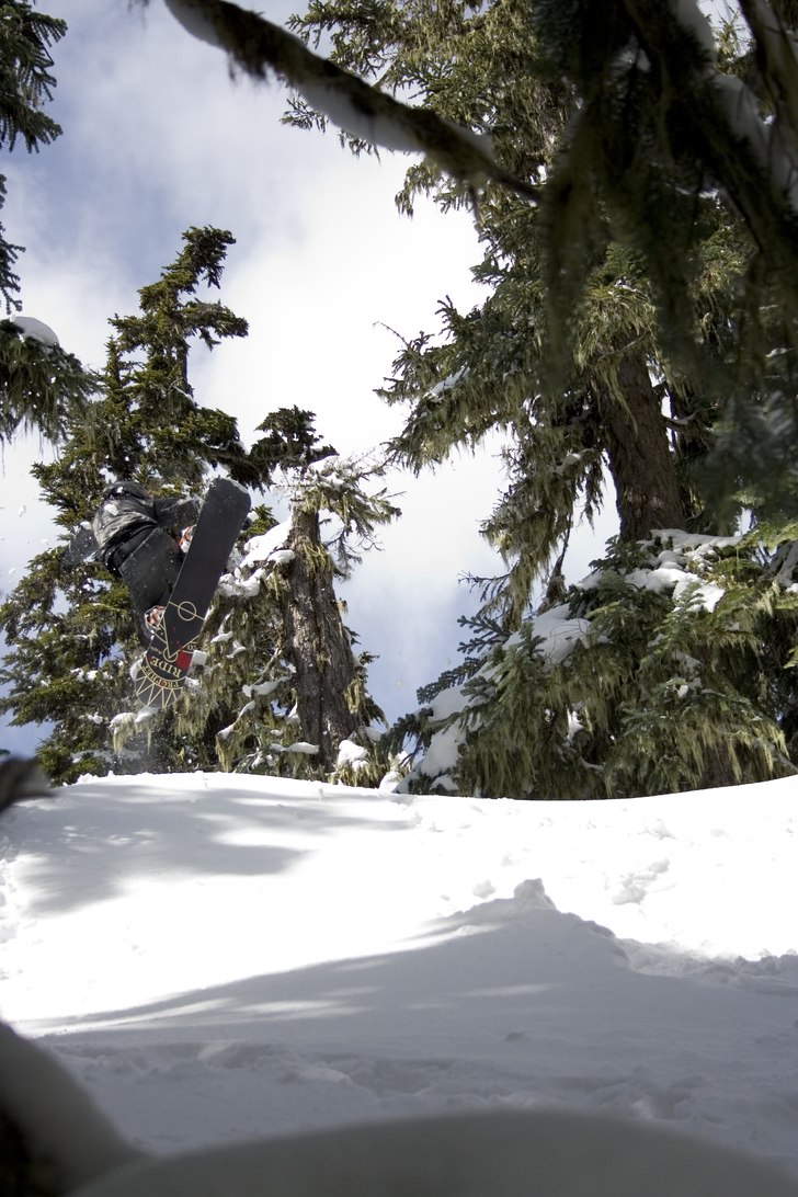 En trea ut i lössnön.. Foto: Per Nyberg. Åkare: Emil Rydell.