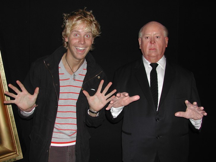 Åkare: Jag å Hitchcock kickin' it.