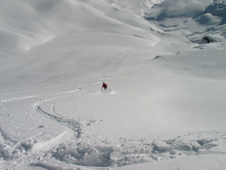 på väg mot bonneval. Foto: Andreas E. Åkare: Jag.