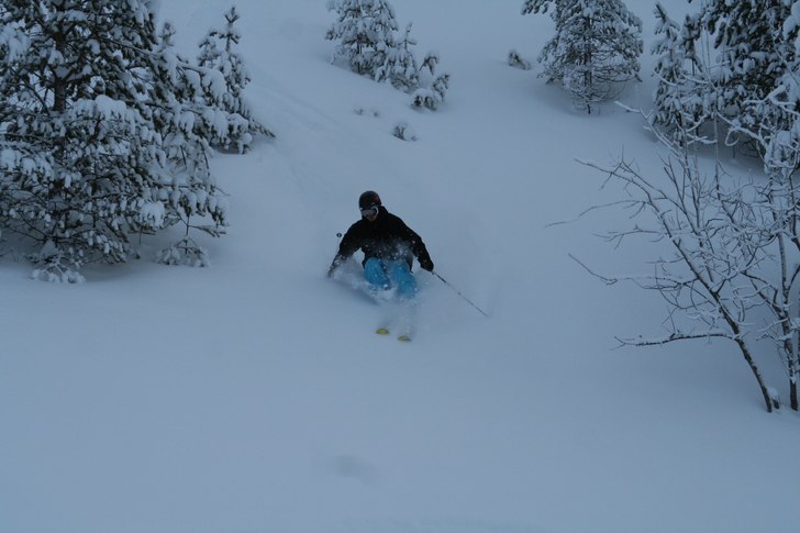 Pumpade puder i sandtaget inte bästa vädret för. Foto: Martin Skär. Åkare: Andreas Yttling.