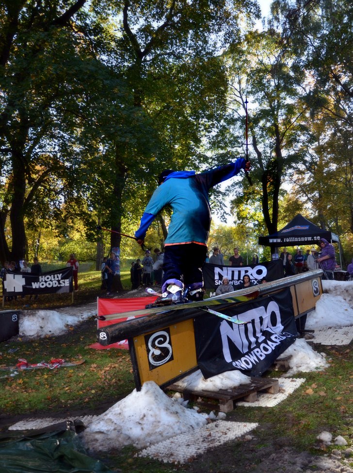 rollinsnow railjam  slottsbacken U-sala. Foto: Jesper Olsson.