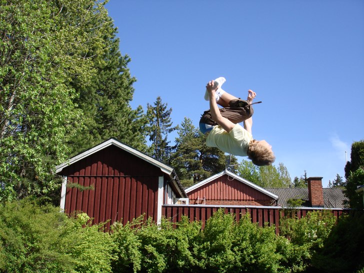 backflip me nån grab... :P. Foto: Bror. Åkare: jag.