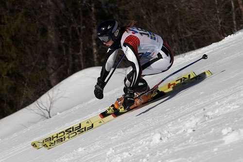 Super-g, usmfinal 2007. Foto: ?. Åkare: Lisa Johansson.