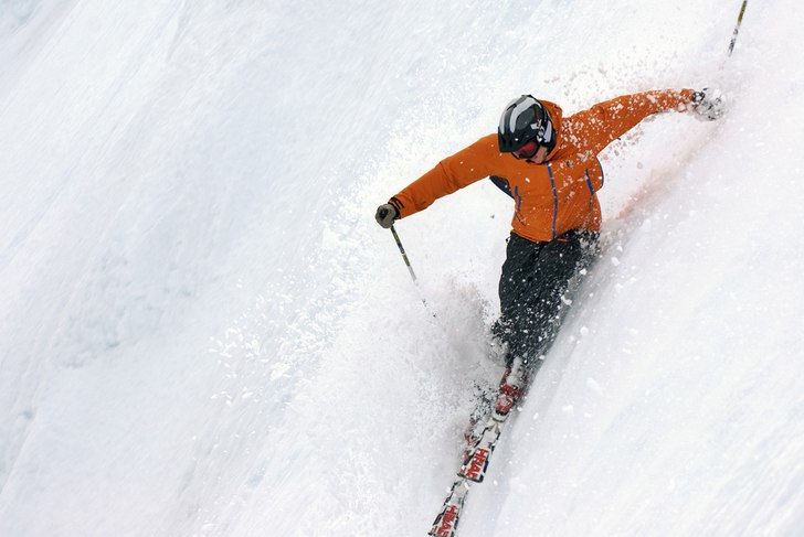 Det var faktiskt ganska brant:) men grymt kul!. Foto: Ola Rockberg. Åkare: Jag igen:).