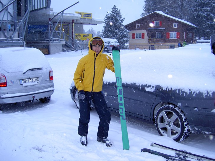 utanför kabbinen upp te gemstock. Foto: pappa. Åkare: jag.