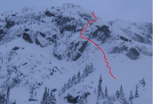 En linje man hittar runt spankeys, Fish's tro. Foto: Johan Kristofers. Åkare: Johan.