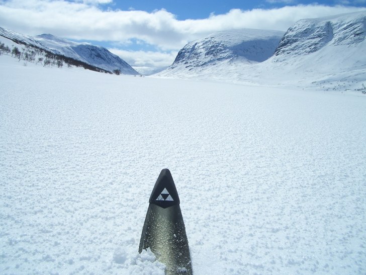 En lyckad fjälltursbild, mest lyckad pga tur men . Foto: Erik Bergman. Åkare: Erik Bergman.