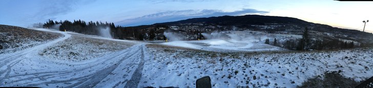 Snøproduksjonen igang for fult
Da har det vært s.