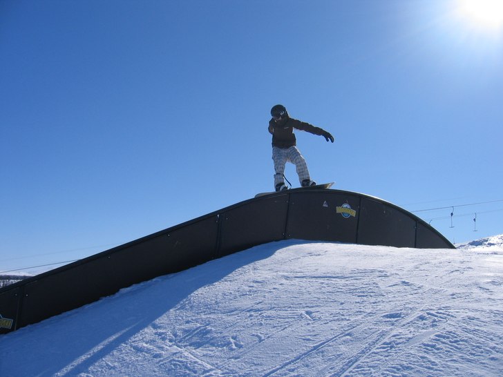 härlig rail . Foto: Robert. Åkare: Per.