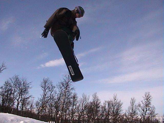 Underbar plats för skid-/ brädåkning. Foto: Minns inte. Åkare: Lennart Olsson.