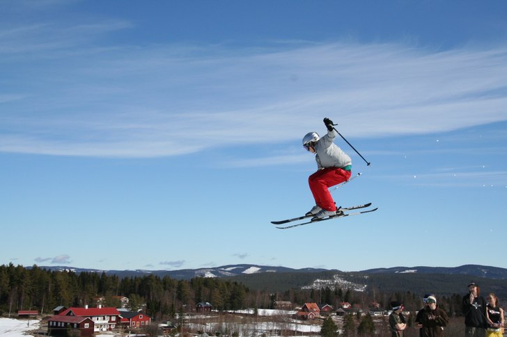 360 saftey i svarta i Järvsö.. Foto: Magnus Lundberg. Åkare: Olof Lundberg.