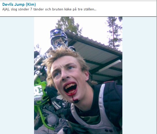 Åkare: Kim Lindgren.