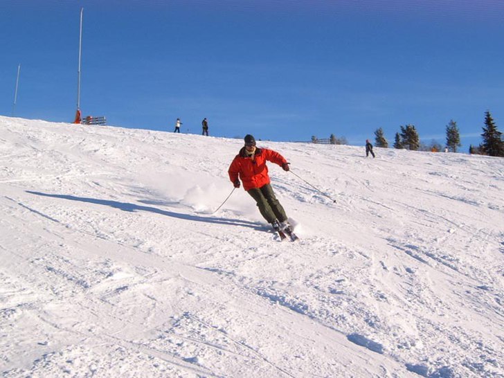 Lite lättsam pistcruising!. Foto: Niklas Pylad. Åkare: Seth Pylad.