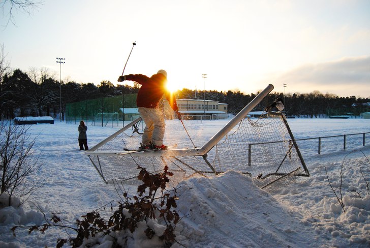 Letade länge efter ett nice ställe att raila och. Foto: Max Ahlberg. Åkare: Gustaf Larsson.