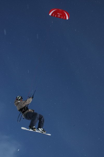Snowkiting. Foto: Peter Ingerstam. Åkare: Matthieu Blanchard.