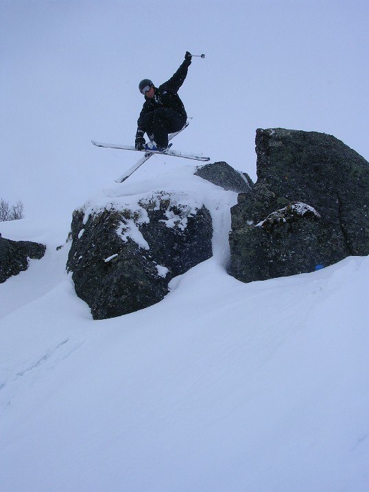 Tror stället kallades för Klyftan eller nått s�. Foto: Magnus Rasmark. Åkare: Johan Söderlund.