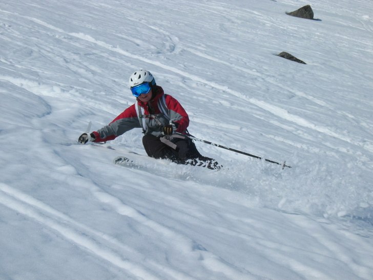 Så trött i benen att jag knappt orkade stå, men. Foto: Peter Asp. Åkare: Anna Brammås.
