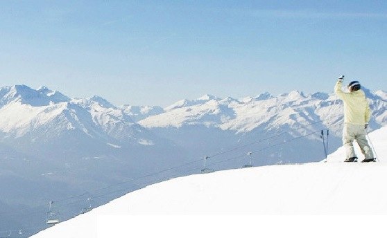 next före drop-in . Foto: Laax homepage. Åkare: Sara S.