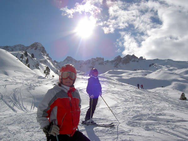 Offpisten Vid Bad Hofgastein. Foto: Petters Pappa. Åkare: Petter och Alex.