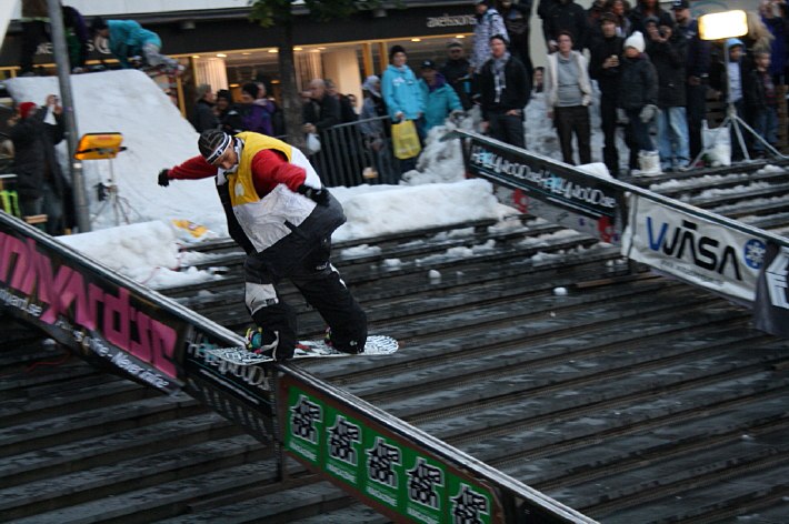 Frontline Railjam 2009. Foto: Jocke L. Åkare: Kareem El Rafie.