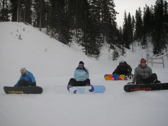 Riktigt härlig dag! :D. Foto: -. Åkare: Sara, Jag, Micke och Kim!.