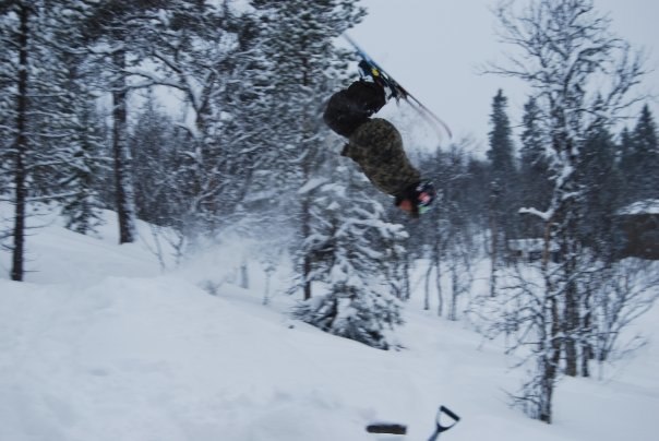Jag o grabbarna lekte lite... :). Foto: algot olsen. Åkare: victor white.