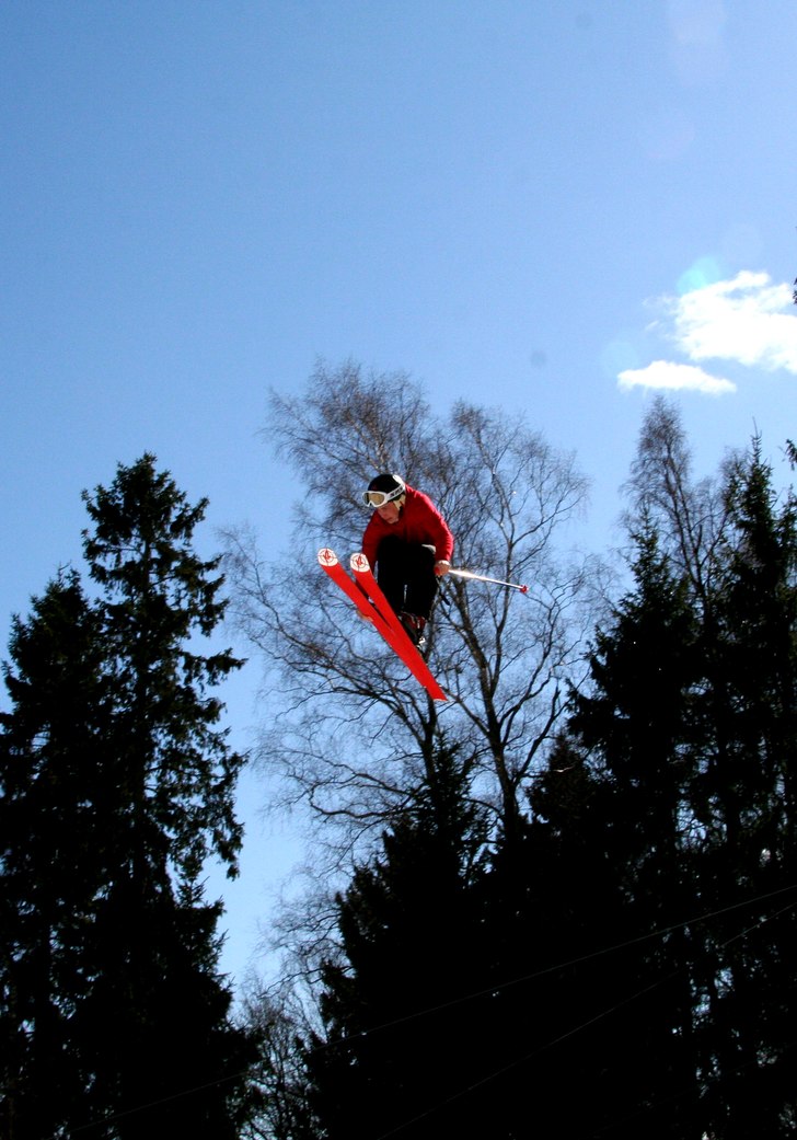 Spring session billingebacken, påskafton. Foto: Gustav Kurtti. Åkare: Oskar Kurtti.