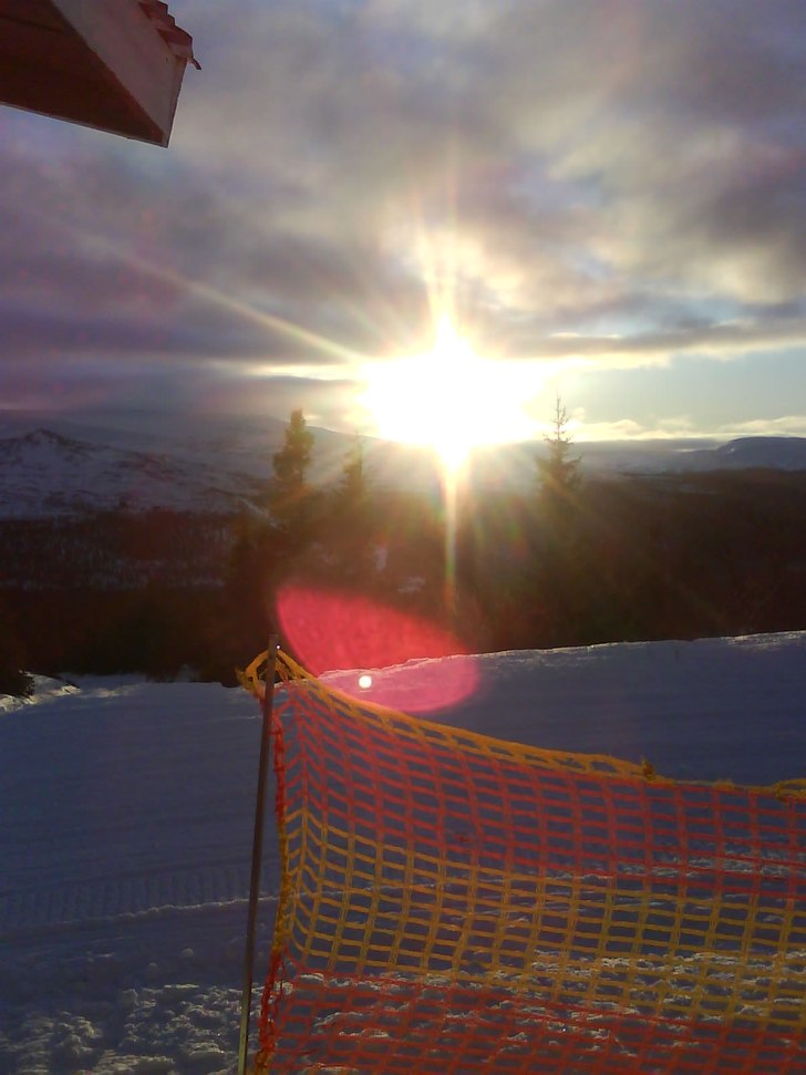 Mitt kontor en dag i slutet på december. Foto: Moi.