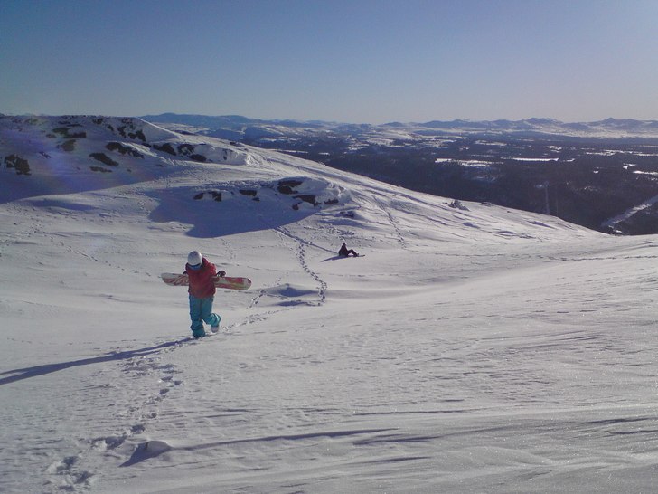 Vad gör man inte för att komma bort från alla t. Foto: Tess. Åkare: Lina o Mats.