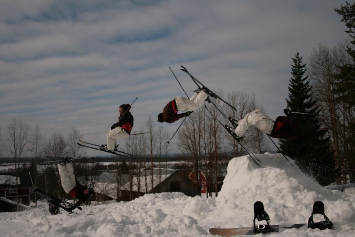 jag och tobbe gick upp och byggde ett fett najs ho. Foto: tobbe S. Åkare: Oscar U.