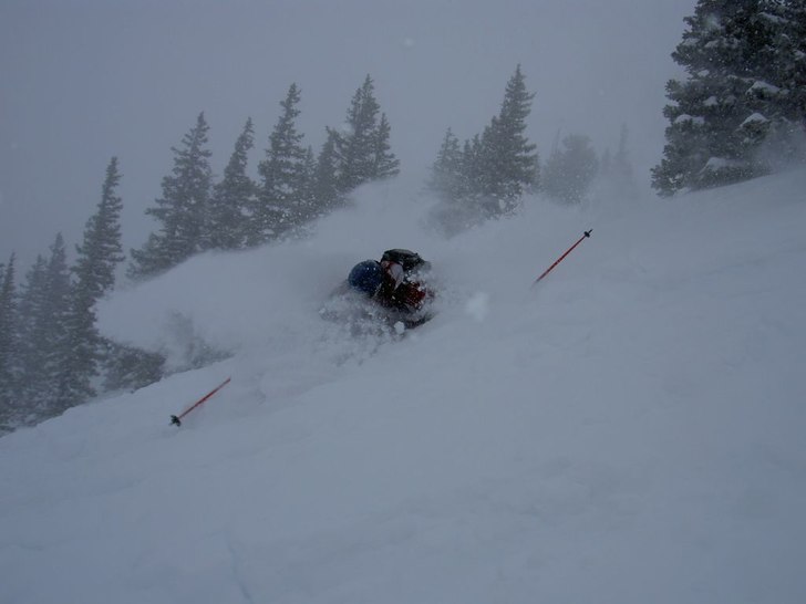 Bilden togs i Cathrenes Area, hade tydligen snöat. Foto: Sofia Bergström. Åkare: Jonas Bergström.
