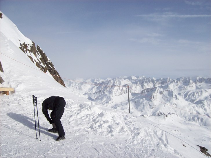 Utsikt från toppen i Andermatt. Foto: Johnny Isgren.