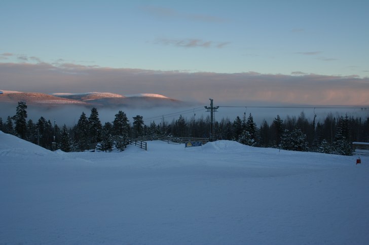 Helt stilla tidig morgon, -12 grader. Foto: Hanna Samrell.