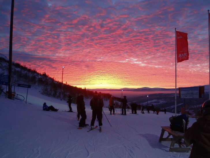En mäktig syn på nyårsaftons morgon 06 på dåv. Foto: Josephine Are.